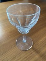4 Stück Vintage Kristall-Rotweingläser, leicht angelaufen