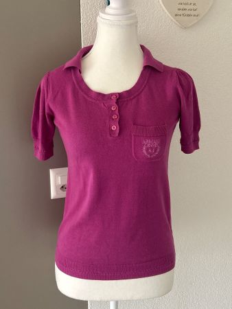 Kurzarm Polo Pullover /Shirt Fuchsia von Armani Jeans