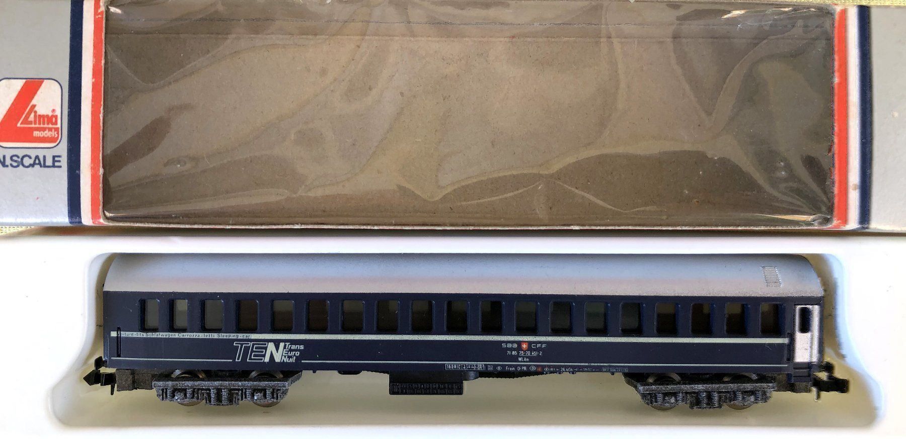 Lima Modelleisenbahnen: Lima 320360 N SBB/CFF Schlafwagen TEN – Neu und originalverpackt aus Burgdorf von Gedora