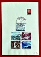 PRO PATRIA SATZ 66 - 70 WINTERTHUR BÖGLI FDC 1954