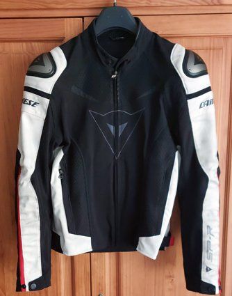 Dainese Motorradjacke SP-R schwarz weiss gebraucht