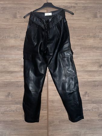 Mango Leder Hosen