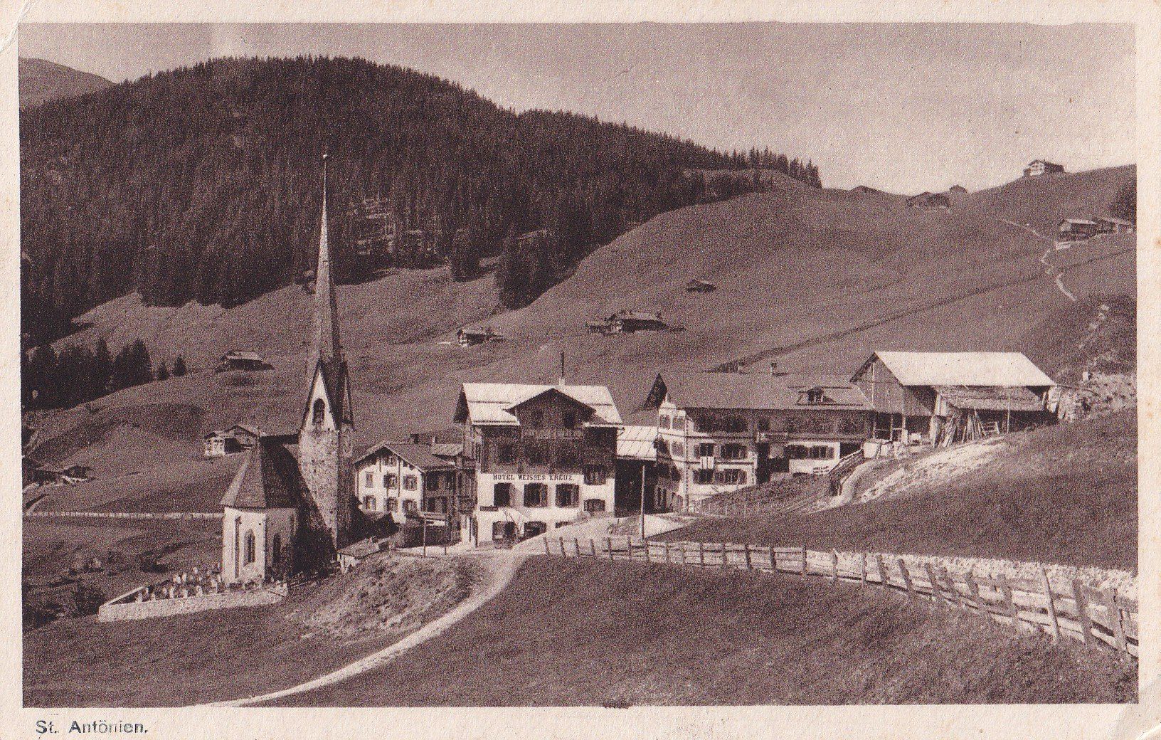 Cartoline postali: St. Antönien Teilansicht – Usato da Olten venduto da clotaldi