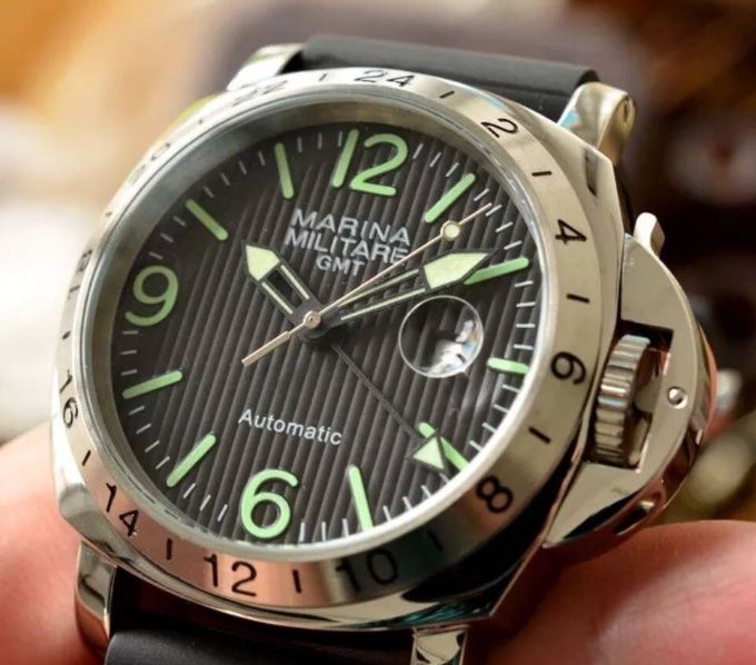 Parnis marina outlet militare gmt automatic