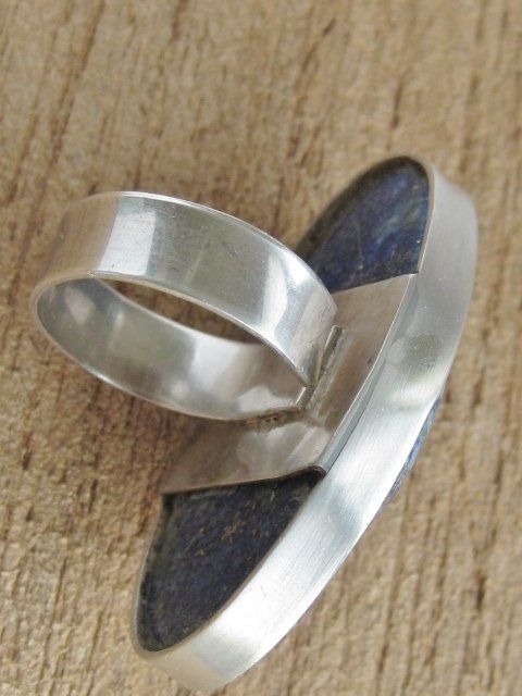 Anelli: Vintage Ring Silber 925 extravagant Lapislazuli XXL – Usato da Ermatingen venduto da Decovin 7