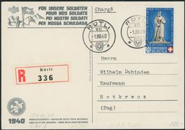1940 - Pro Patria - Bundesfeierkarte - Stempel 1. 8. Rütli