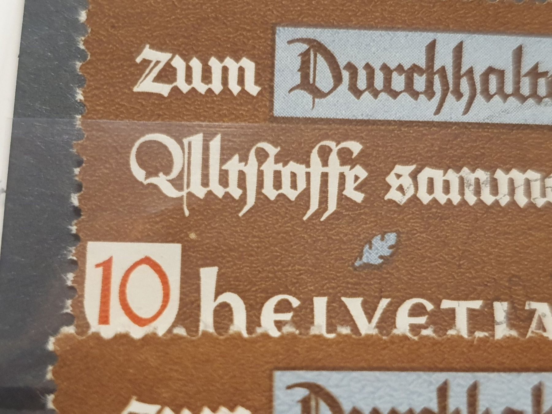 Alle Briefmarken: Lot Altstoffverwertung mit teils Plattenfehler – Gebraucht aus Balgach von SIMEON27 2