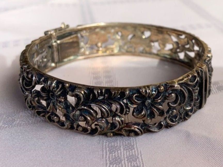 Armbänder & -reifen: Silber-Armreif filigran (800) – Gebraucht aus Dittingen von Bijoubelle
