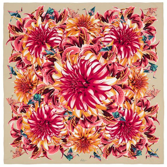 Fabric Frontline Foulard & Sciarpe: Kaschmirfoulard Dahlia – Nuovo (secondo la descrizione) da Zürich venduto da Poppy108 3