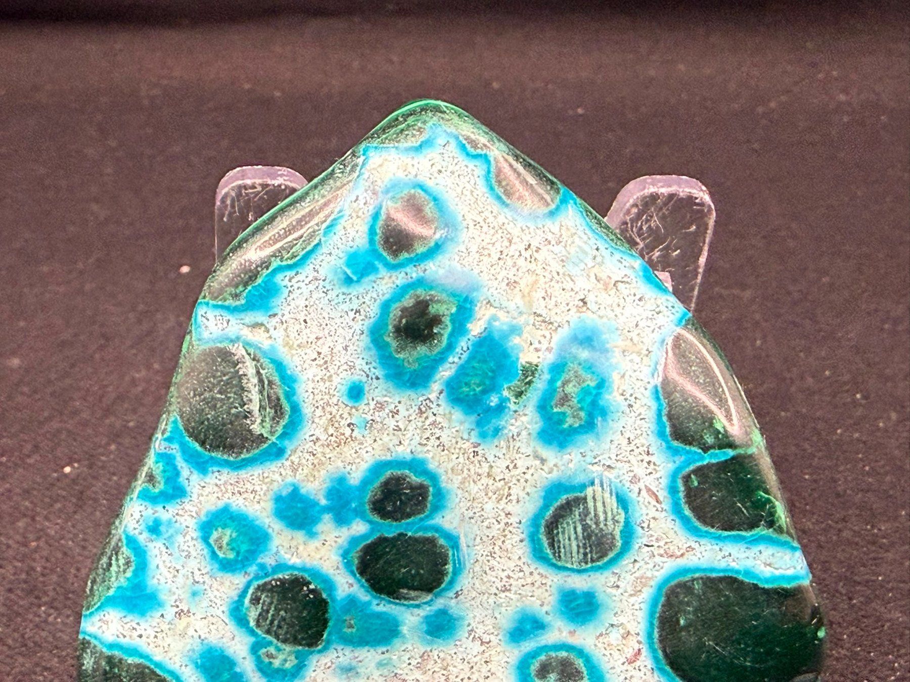 Minéraux & Lithothérapie: Malachit und Chrysocolla poliert – D'occasion à Schinznach Bad par Demerald 4