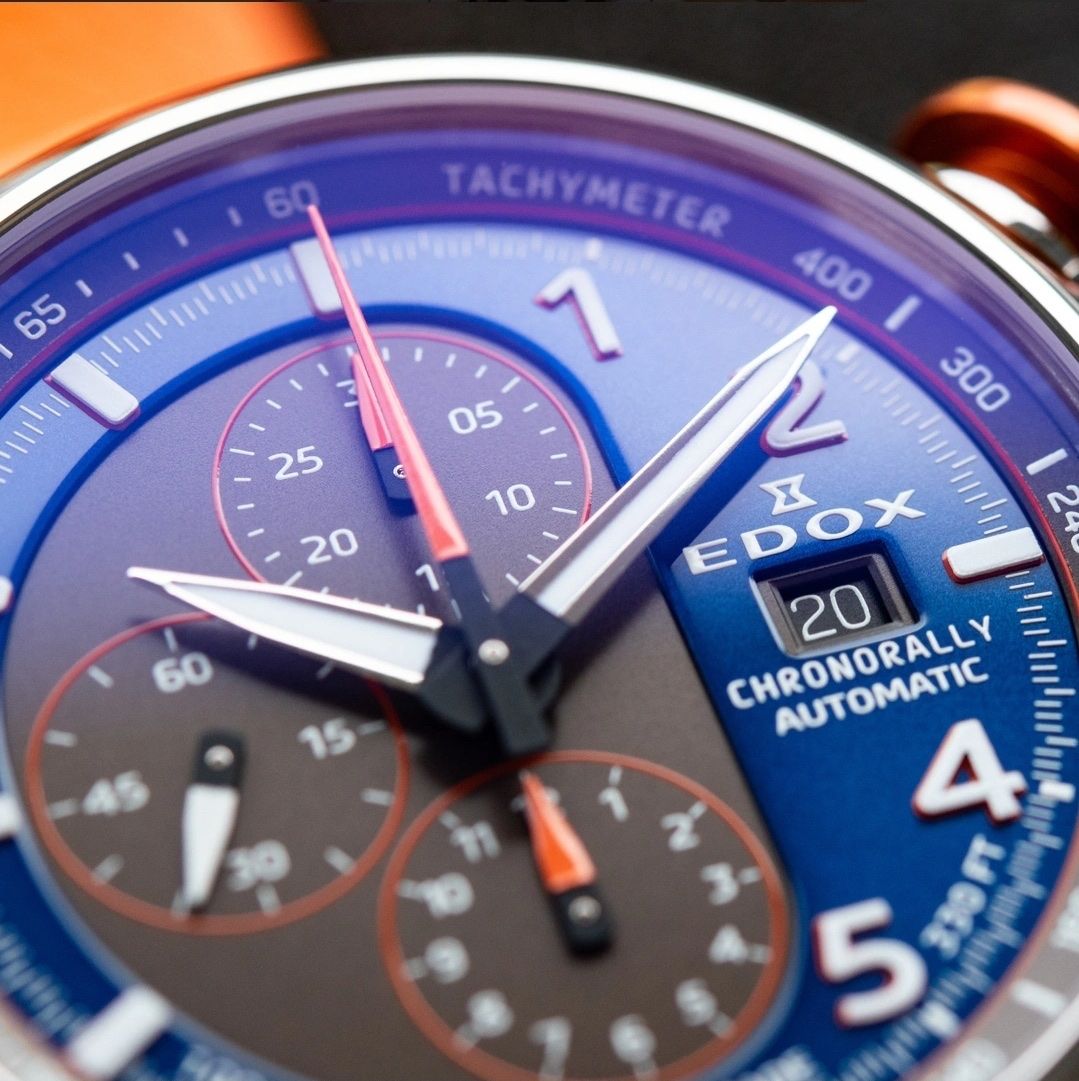 Edox Montres: Edox Chronorally Automatic Chronograph  | 01129 TOCAO BUGO – Neuf avec emballage d'origine à Zürich par Engin1979 4