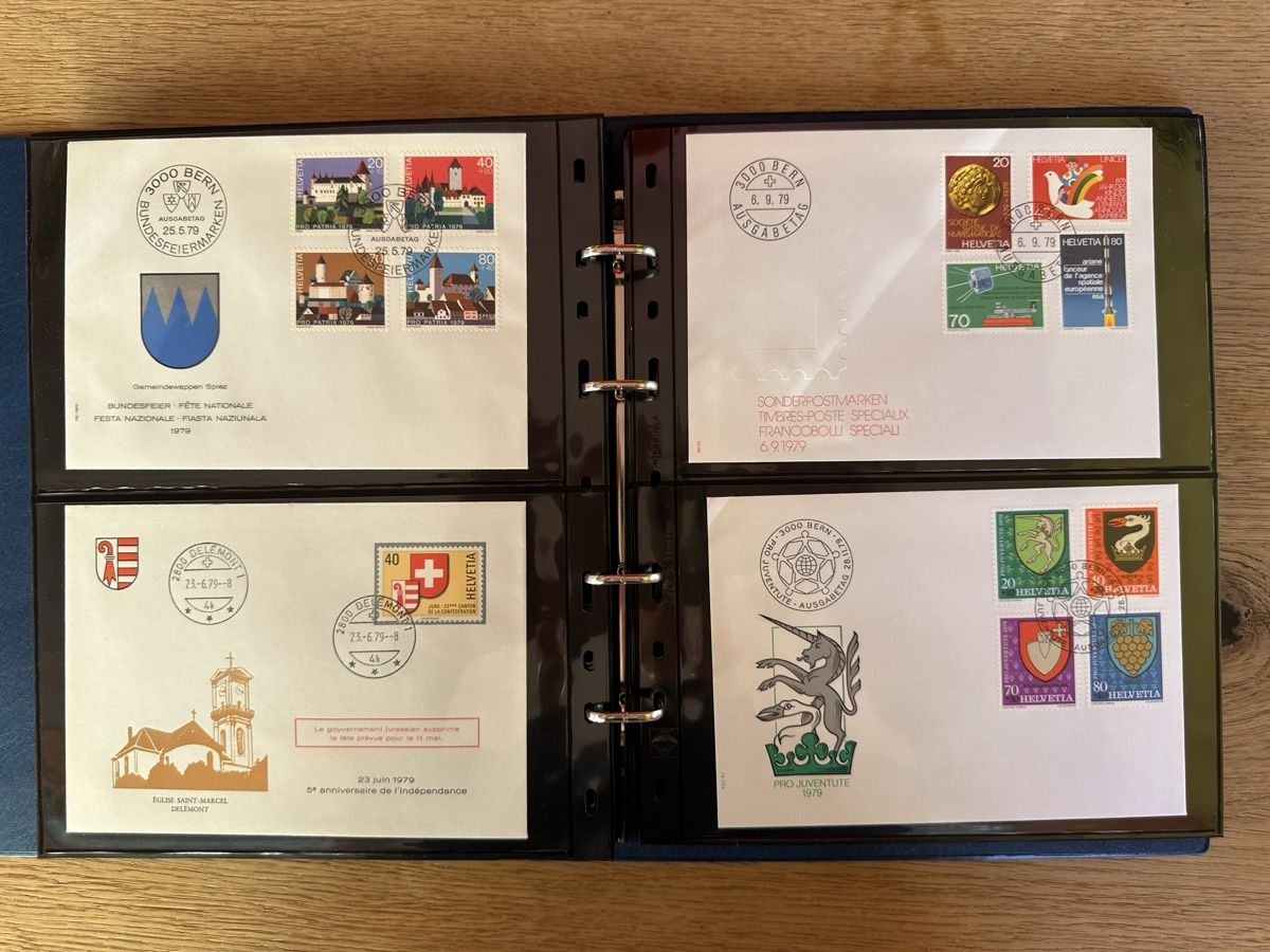 Tutti i francobolli: Schweiz - FDC, Sonderbriefe im Ringbinder – Usato da Schmitten / FR venduto da Samsara169 6