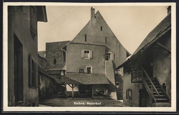 Cartoline postali: AK Riehen, Maierhof, 1950 – Usato da Berlin venduto da bartko-reher