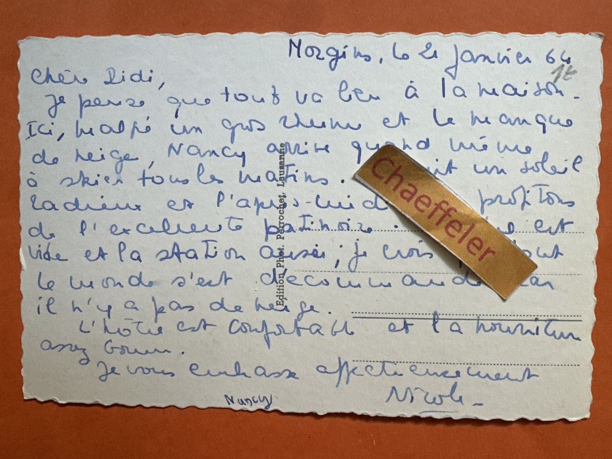 Ansichtskarten: 1964  3349 Morgins – Gebraucht aus Zürich von Chaeffeler 1