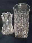 2 Vintage Kristall- Vasen ,geschliffen