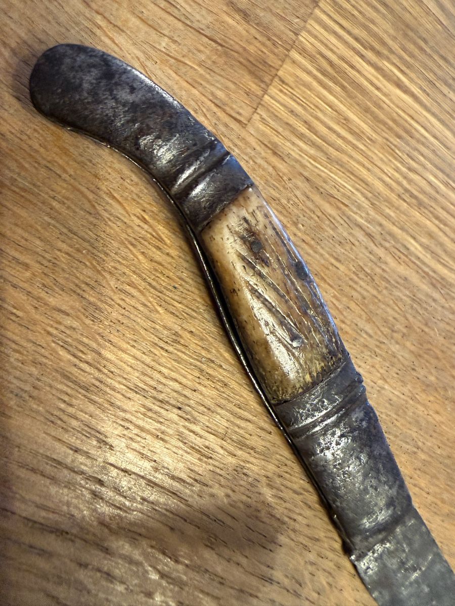 Coltelli tascabile: Antikes Taschenmesser mit Griff aus Bein – Usato da Goldach venduto da Messerguru 4