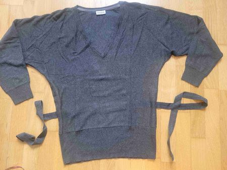 Street One Strickpullover mit Bindegürtel, Grösse 38