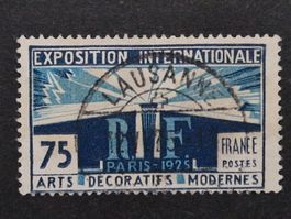 Briefmarke Frankreich mit Stempel Lausanne