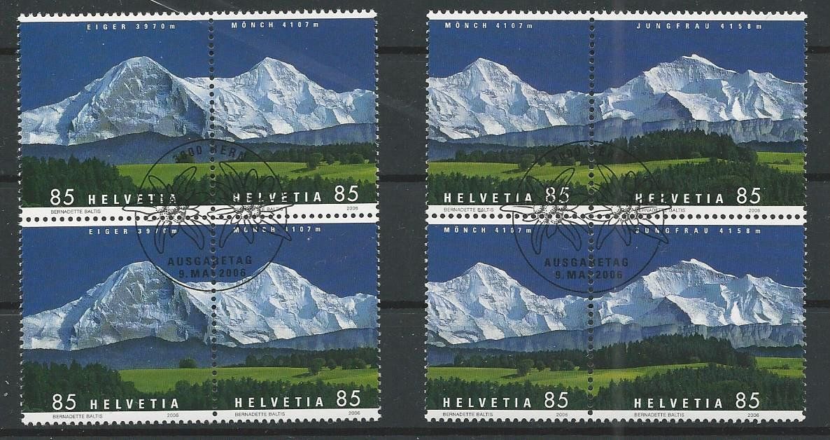 Tutti i francobolli: 2006 Nr. 1202-1204 Bergpanorama ET – Usato da Basel venduto da Melphi