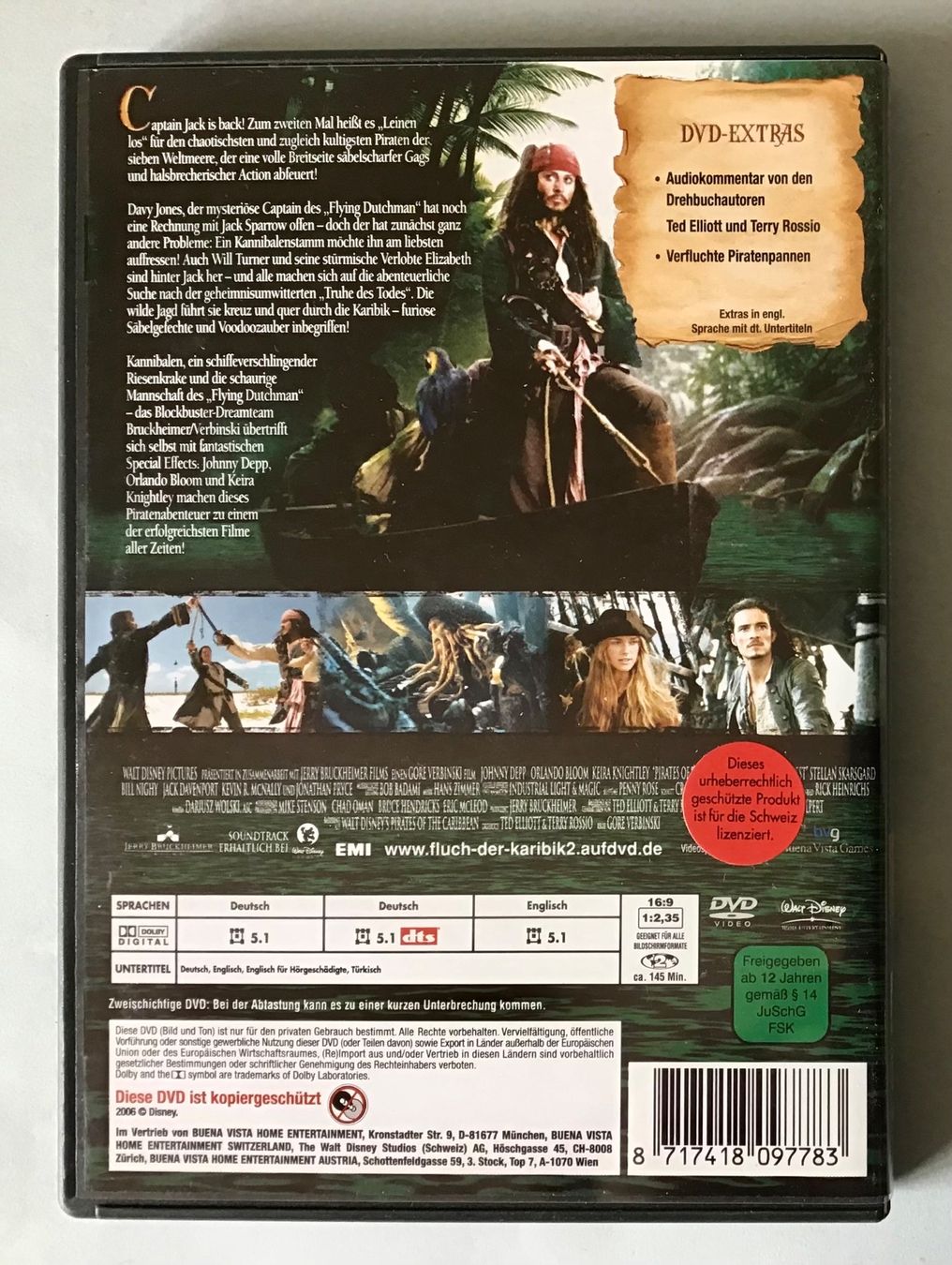 Tutti i DVDs: Piraten der Karibik, Teil 1 und 2 – Usato da Bubendorf venduto da Alpenheidi 5