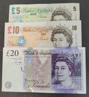 LOT BANKNOTEN / ENGLAND (3)