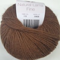 2 Kn. NATURAL LAMA FINE Lana Grossa Fb. 113-20838 braun
