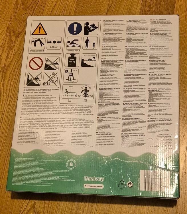 Schwimmringe: Blissful Drifter Poolmatte mit Textilbezug NEU – Neu und originalverpackt aus Liebefeld von DekoBrokland 2