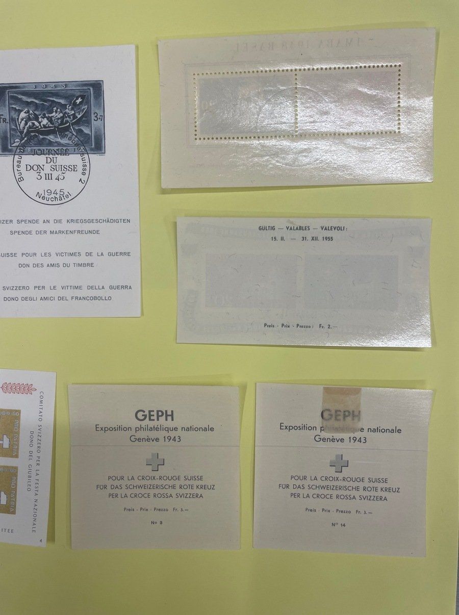 Alle Briefmarken: Lot mit 9 Schweizer Blocks gestempelt – Gebraucht aus Sirnach von Melisangi 8