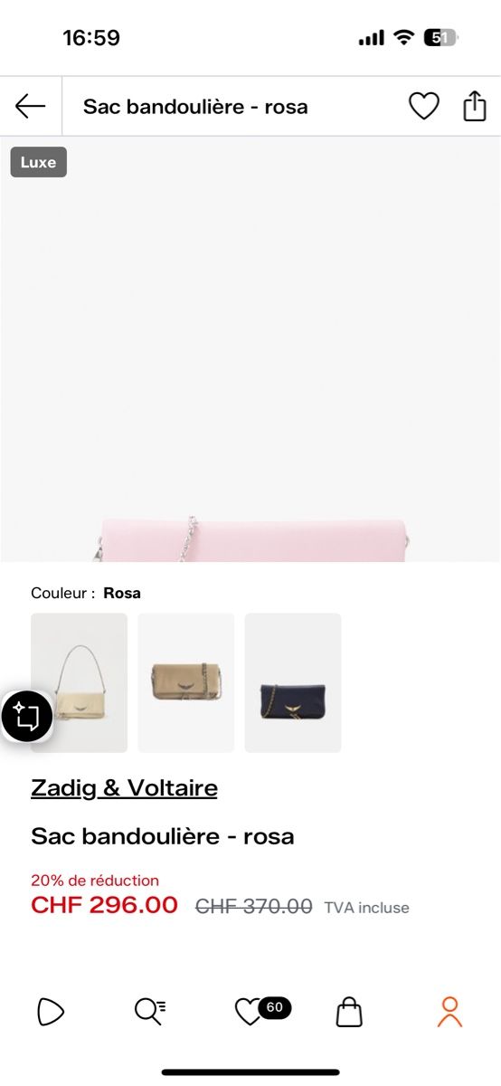 Zadig & Voltaire Sacs femmes: Sac  – Neuf avec emballage d'origine à Monthey par mon_sgm8 3