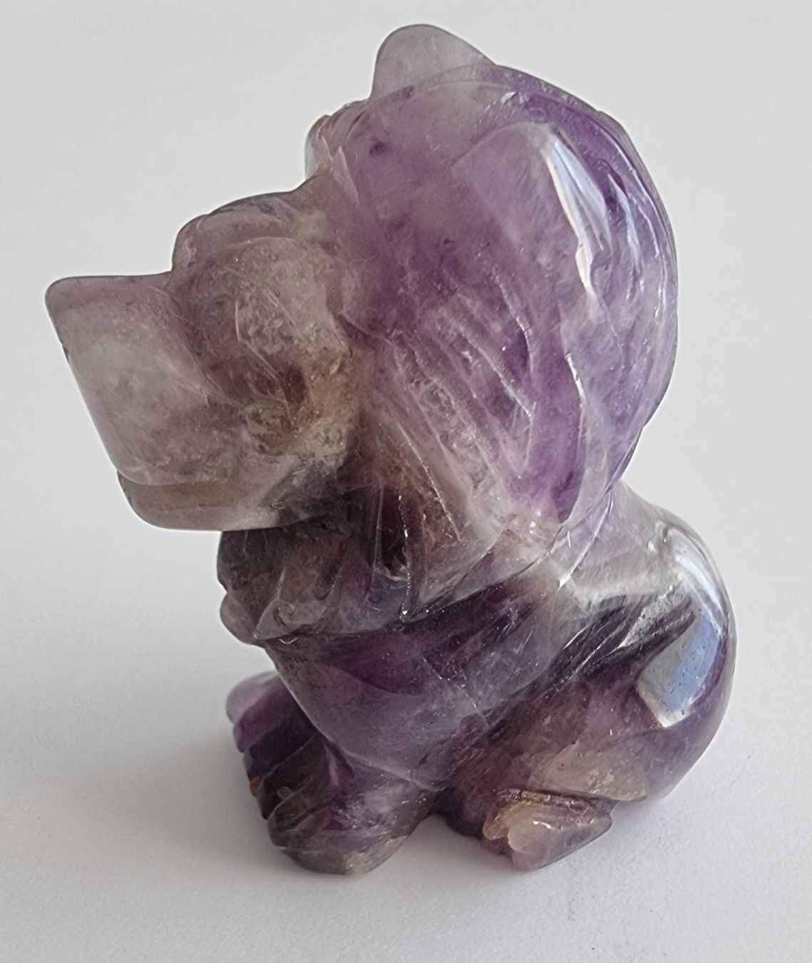 Statuette: Amethyst Löwe Statue Figur – Nuovo e nell'imballaggio originale da Menziken venduto da Mirager 3