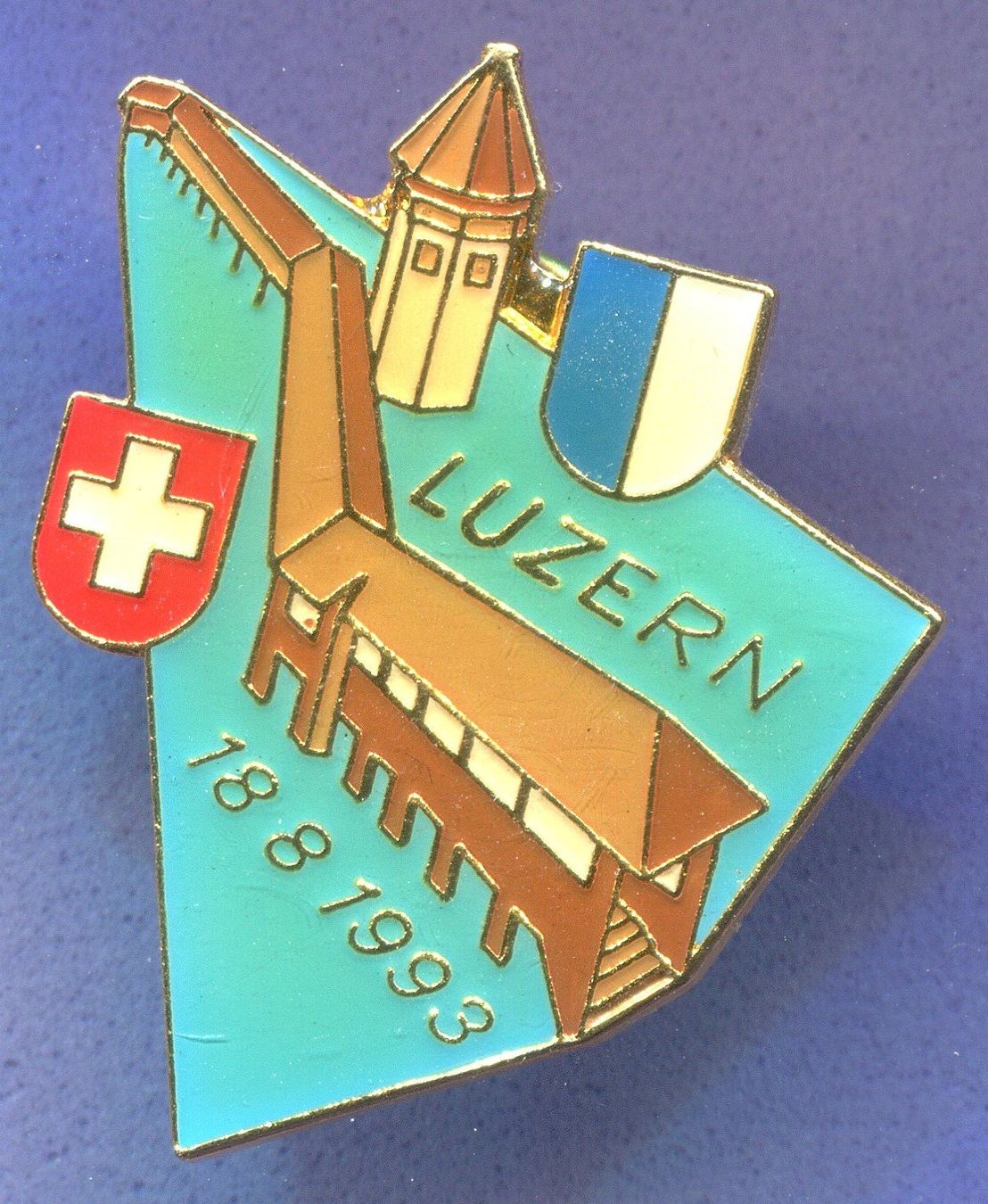 Placchette & Badge: LUZERN  18.3.1993 – Usato da Winterthur venduto da Sammleroase