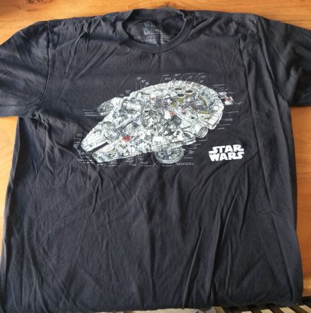 T-Shirt Star Wars Millenium Falcon Grösse L (LG= Large)