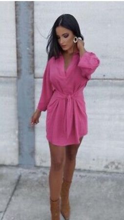 Zara Kleid/Tunika, Pink, Grösse M