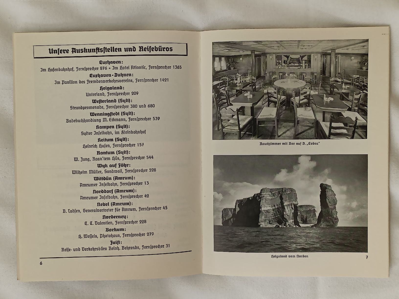 Documenti: Broschüre / Sommerfahrplan 1936 HAPAG Schifffahrt – Usato da Brugg AG venduto da Ente015 7