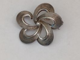 Superbe Broche Vintage en Argent Massif – Motif Fleur !