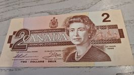 Kanada 2 Dollar Banknote 1986 Queen Elizabeth II 