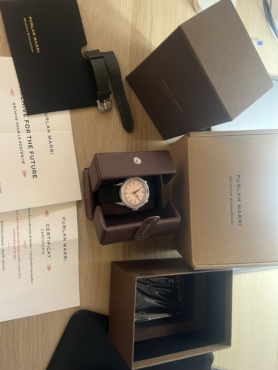 Swiss Montres: Furlan Marri automatic watch salmon dial – Neuf (Voir description) à Genève par moh_9622