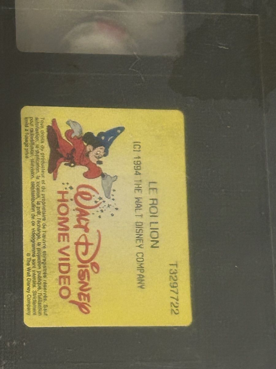 Tutti i VHS: VHS Disney lot de 8 cassettes – Usato da Thierrens venduto da Bigla 2