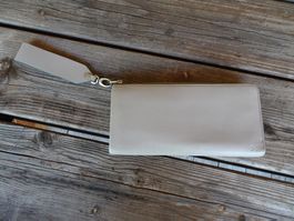 Skagen Dänemark echt Leder Portemonnaie grau Leder - 424015