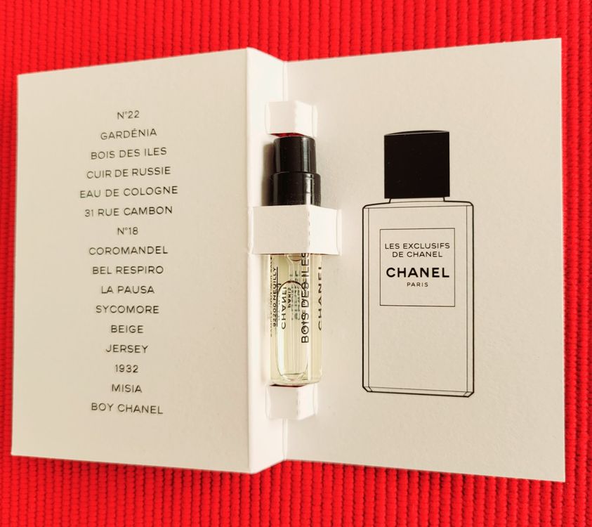 Chanel Bois des Îles 2ml Eau de Parfum Muster Probe Kaufen auf Ricardo