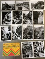 15 antike Mini-Fotos, schwarz/weiss, Sujet: GORGES DU VERDON