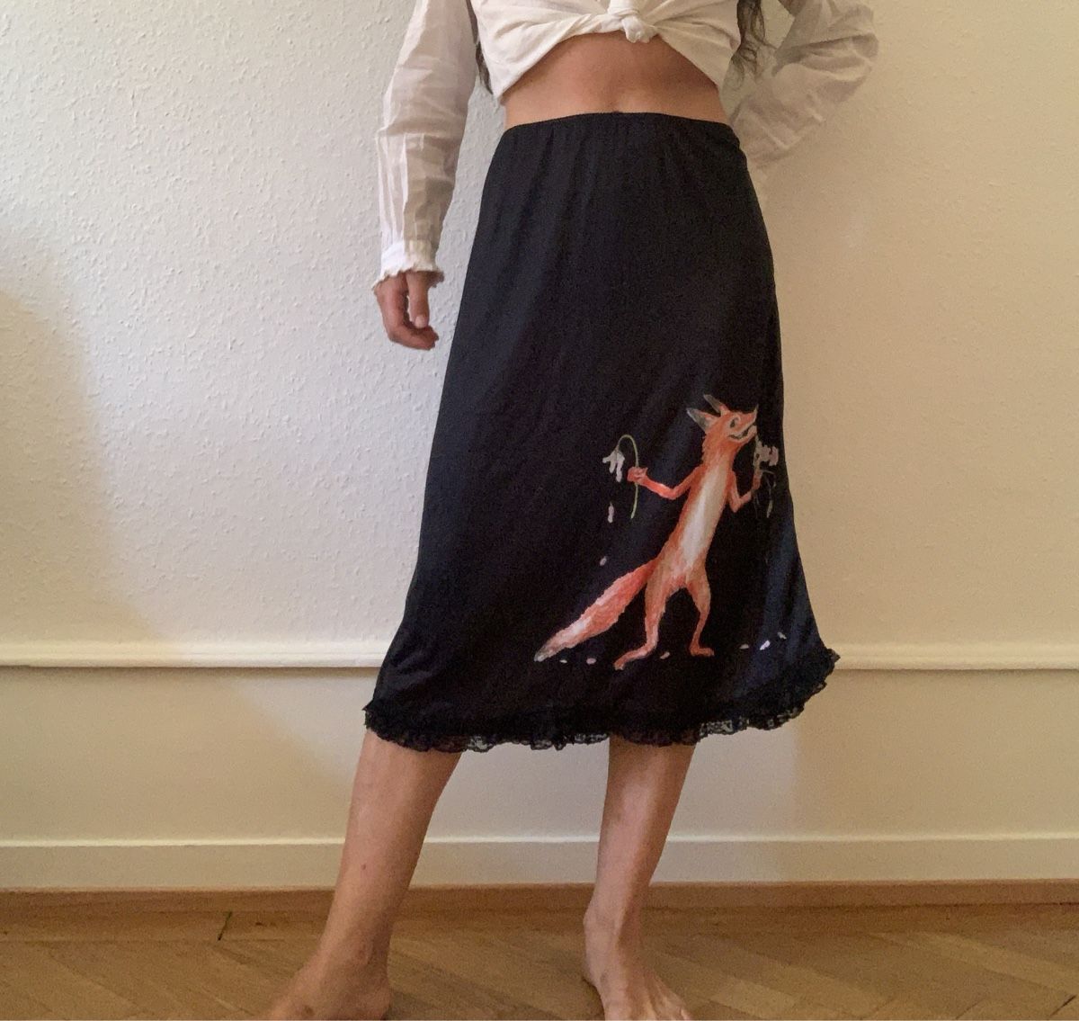 Gonne: Jupe midi satin maison kitsune – Nuovo e nell'imballaggio originale da Genève venduto da rez_c6c6