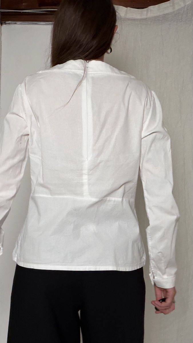 Blusen: Blouse Long Sleeve White Cotton  – Gebraucht aus Knonau von Grapesvintage 5