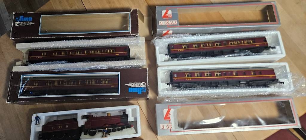 Modelleisenbahnen: Lima Spur 0 kompletter  LMS ZUG – Gebraucht aus Oberbalm von Drake60