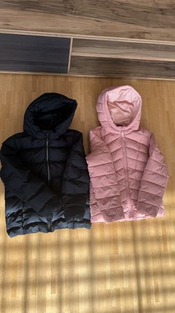 2  Mädchen Winterjacken / Steppjacken gr.146 Schwarz & Rosa