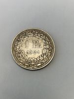 Moneta 1 Franco Svizzera 1921 argento in buone condizioni
