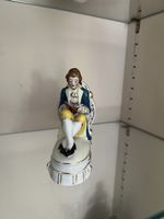 Antique Gentleman Reading Porcelain Figurine