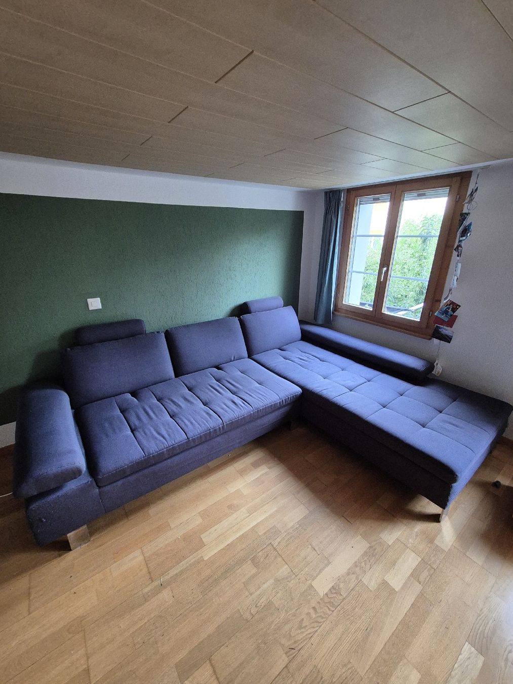 Sofas: Ecksofa dunkelblau/grau – Gebraucht aus Nottwil von pfl_65bg