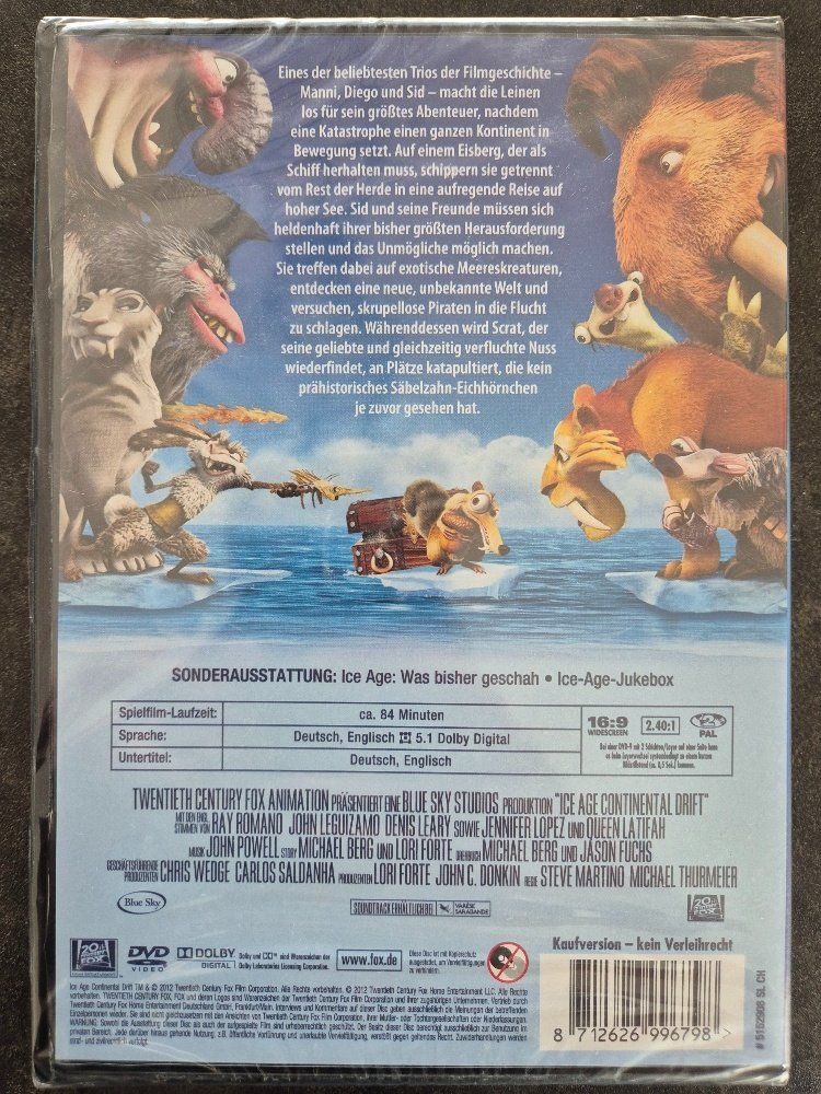 Tutti i DVDs: 4 DVD Ice Age – Usato da Buttisholz venduto da sico20 4