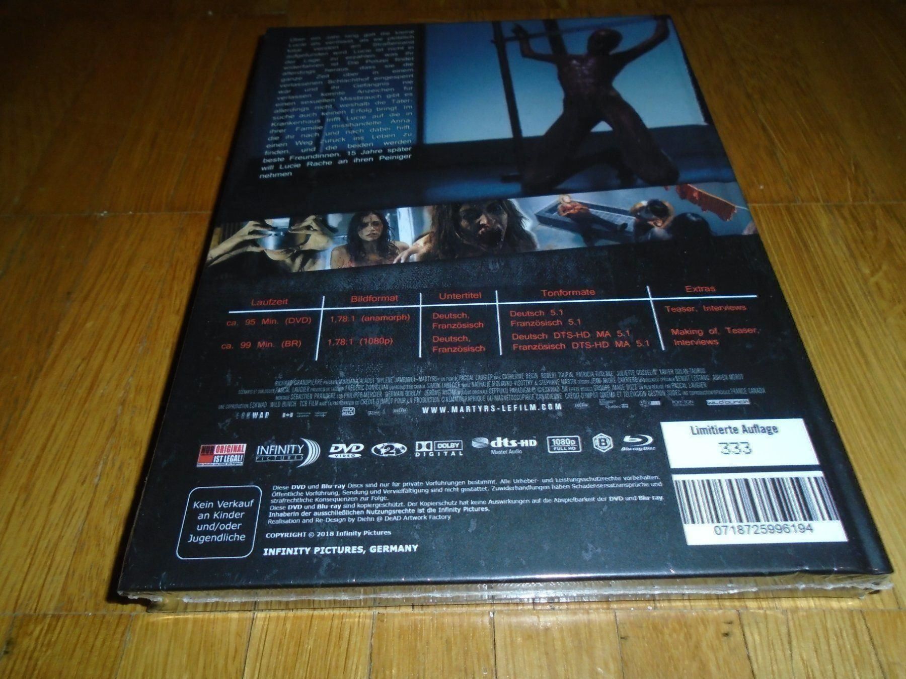 Tutti i DVDs: Martyrs - MEDIABOOK - C - UNCUT – Nuovo e nell'imballaggio originale da Basel venduto da havsok 1
